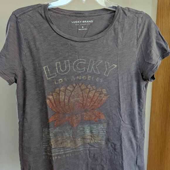 Lucky Brand Lotus Short Sleeve Tee Womens S - Picture 4 of 5
